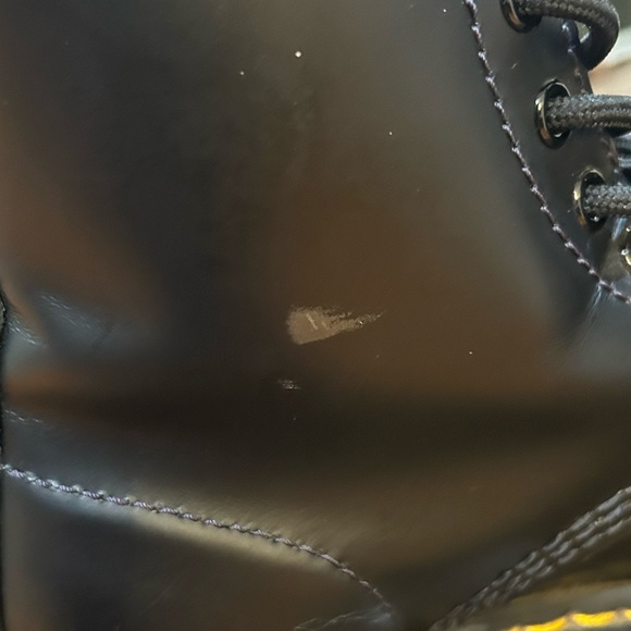 DR MARTENS -1460 SMOOTH LEATHER LACE UP BOOTS BLACK/SMOOTH - Picture 3 of 10